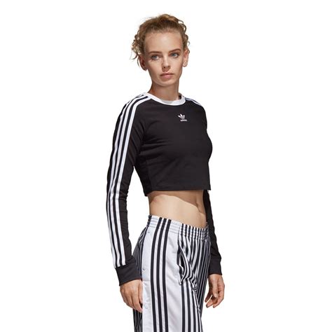 adidas cropped zwart|adidas originals cropped.